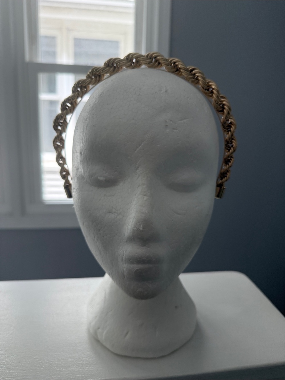 BaubleBar Gold Braided Chain Headband